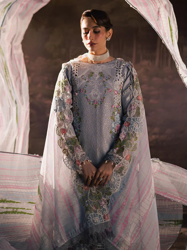 Parishay 3Pc Embroidered Luxury Lawn Suit ET-09